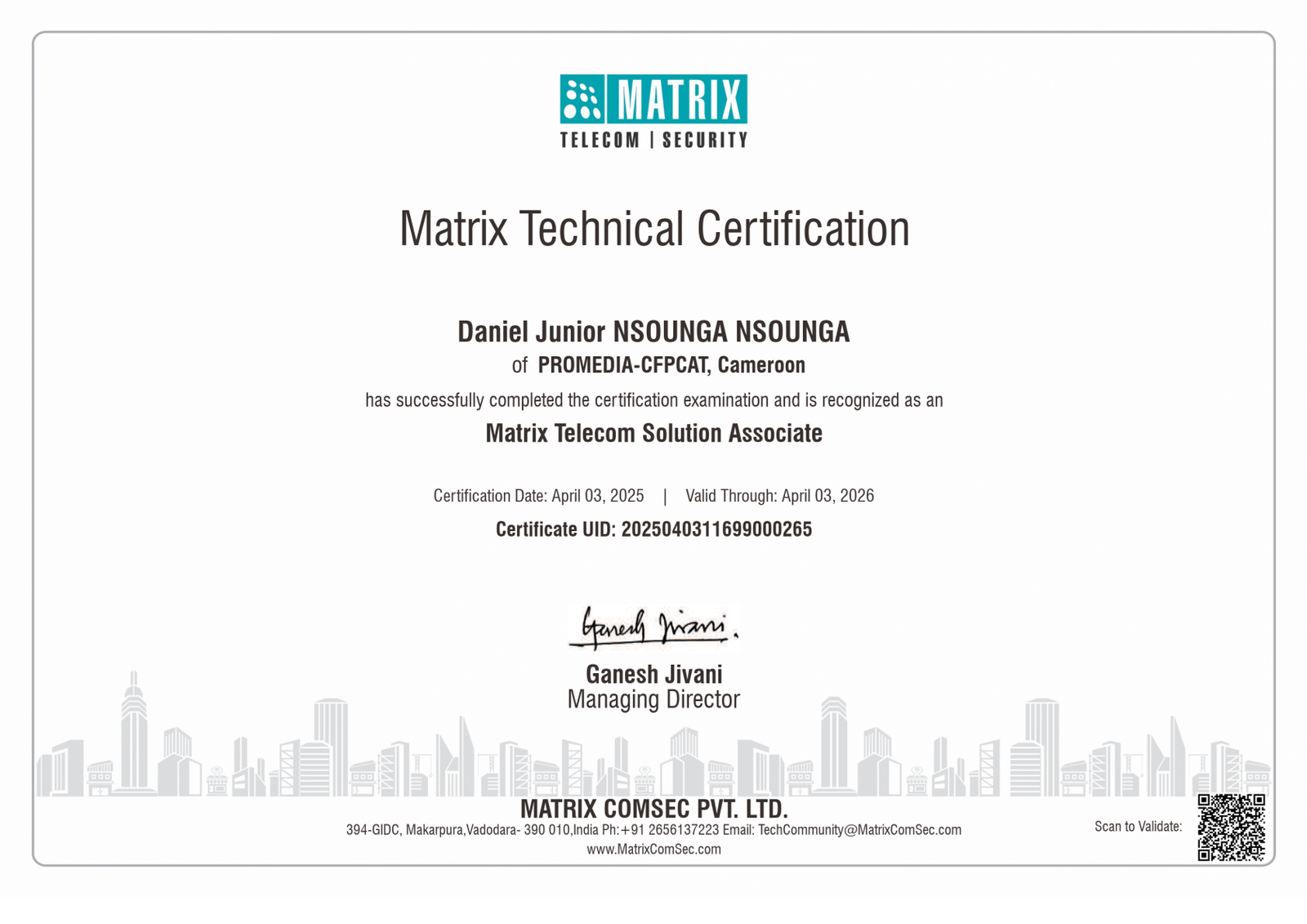 Certification Sécurité Électronique